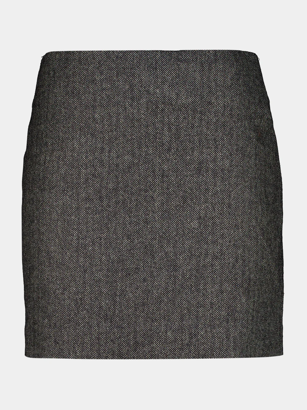 Jline Coci Black and White Herringbone Mini Skirt