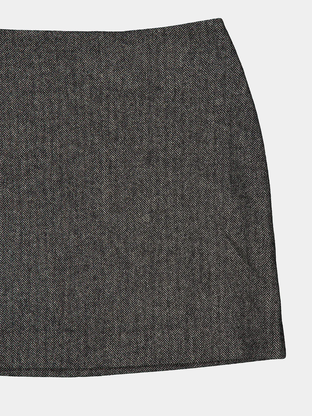 Jline Coci Black and White Herringbone Mini Skirt - Image 5