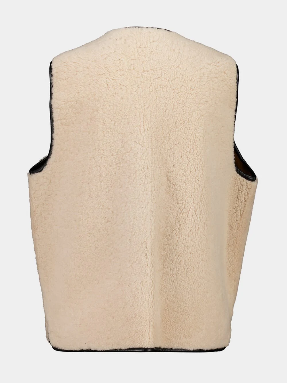 Tatoosh Camel Gliss Reversible Shearling Gilet - Image 3