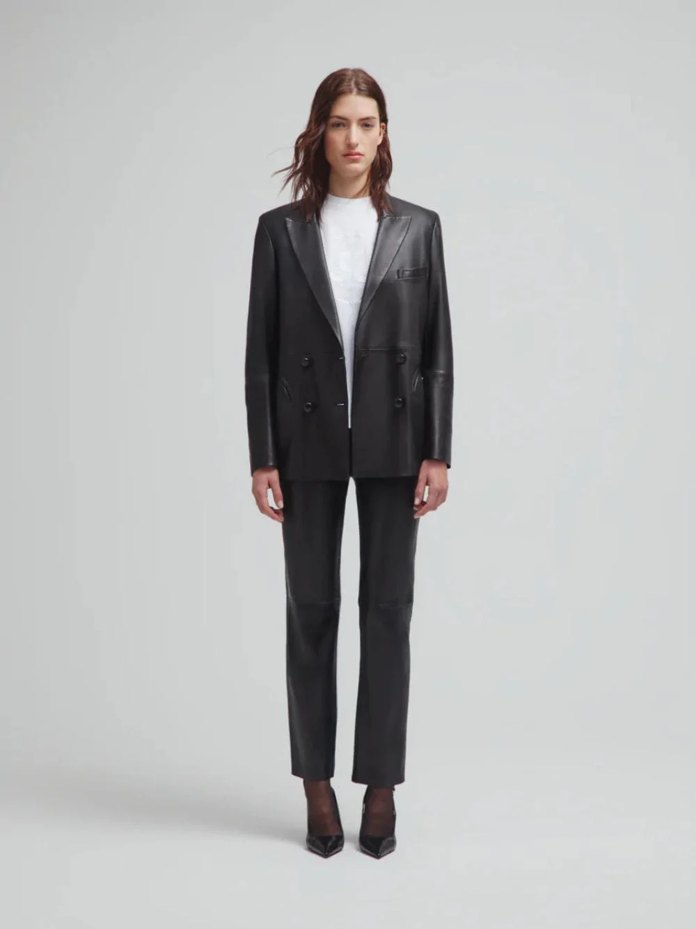 Paso Vegas Baby Black Leather Pants - Image 2