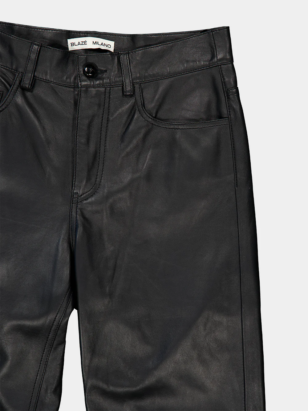 Paso Vegas Baby Black Leather Pants - Image 4