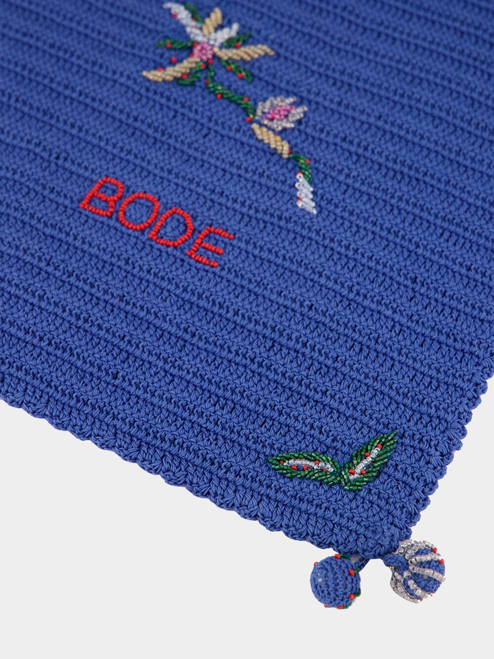 Blue Laurel Crochet Tote - Image 2