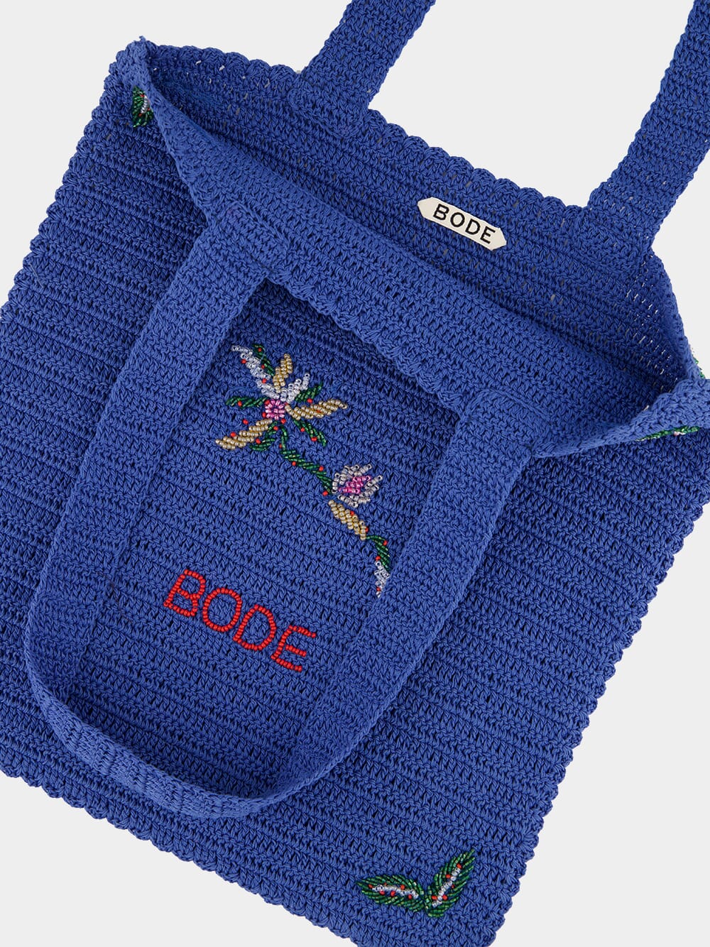 Blue Laurel Crochet Tote - Image 3