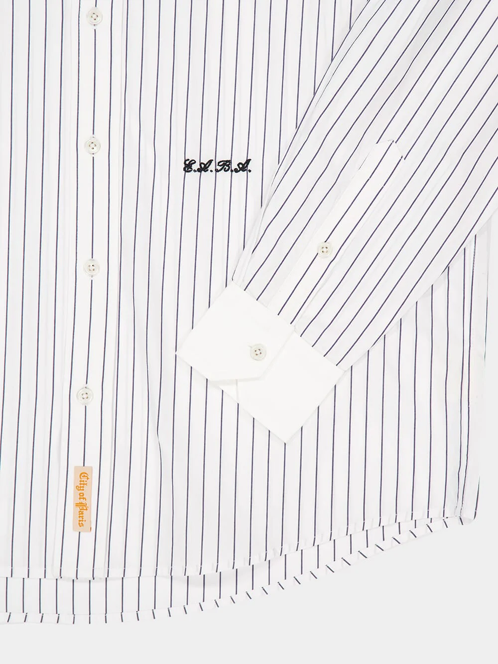 Black and White Steamboat Stripe Shirt - Image 6