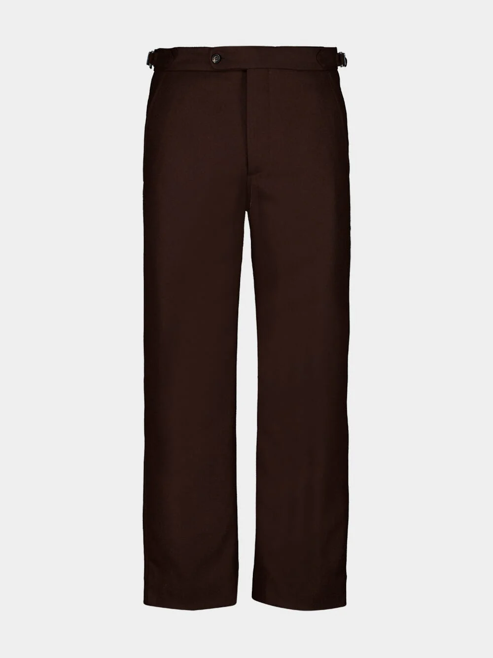 Brown Bramble Side-Buckle Trousers