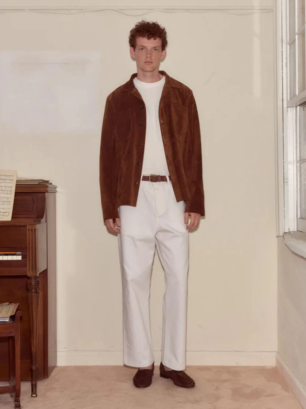 Brown Suede Overshirt - Image 2