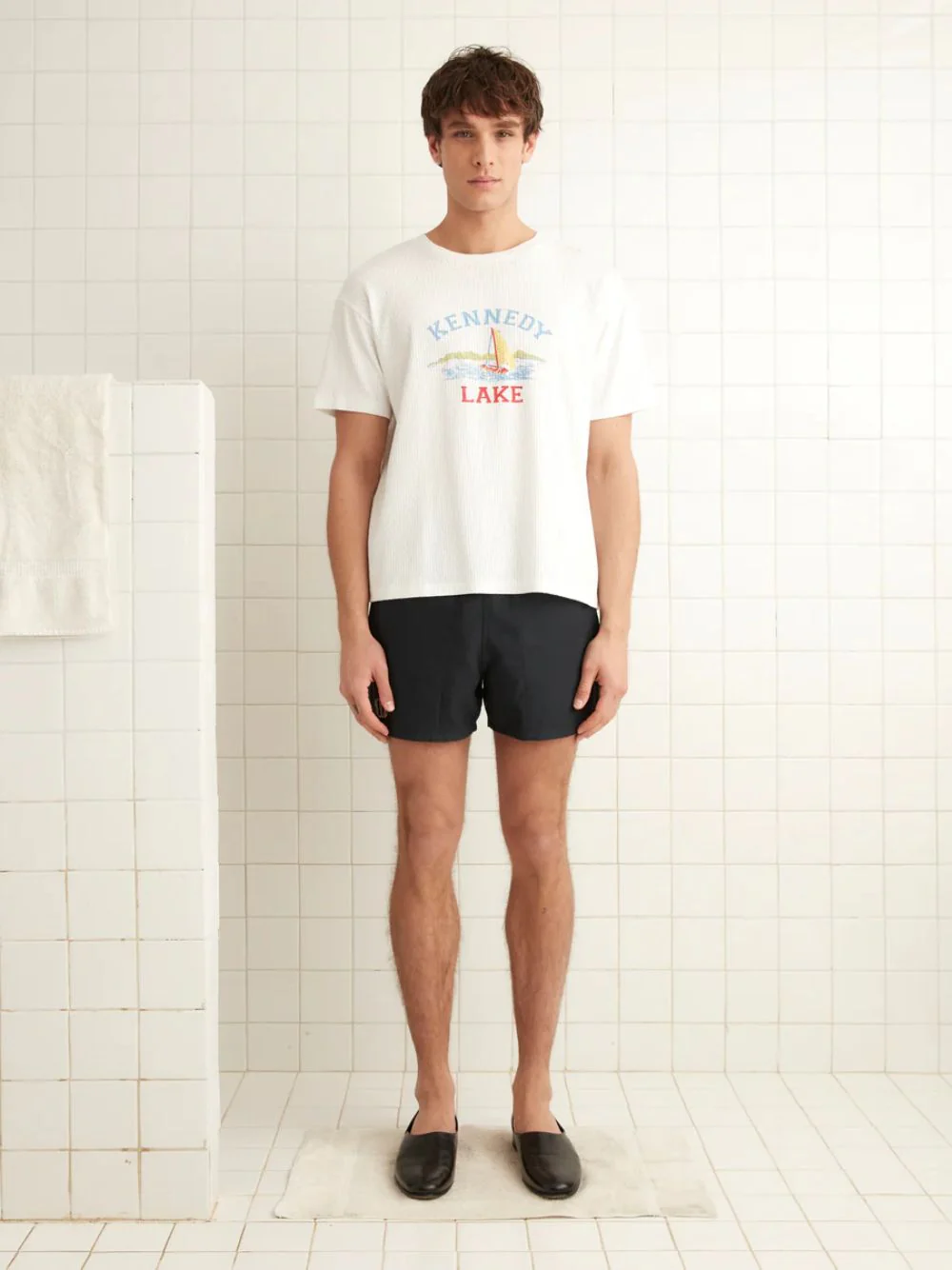 Cream Kennedy Lake T-Shirt - Image 3