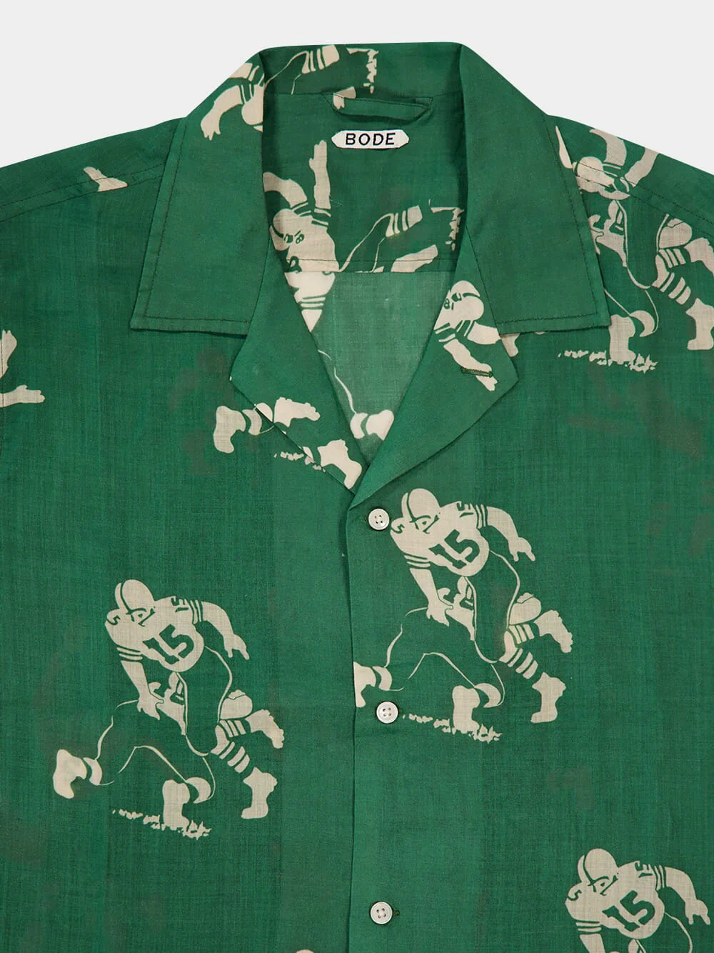 Green Football Silhouette Short Sleeve Shirt - Image 5