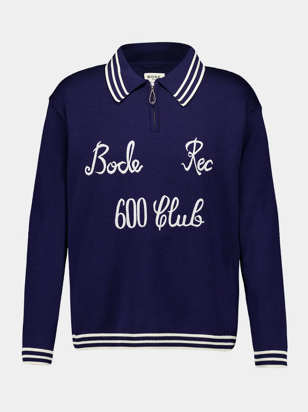 Navy Club Long-Sleeved Polo