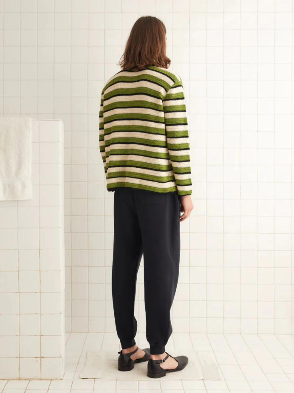 Striped Weedy Crochet Shirt - Image 3