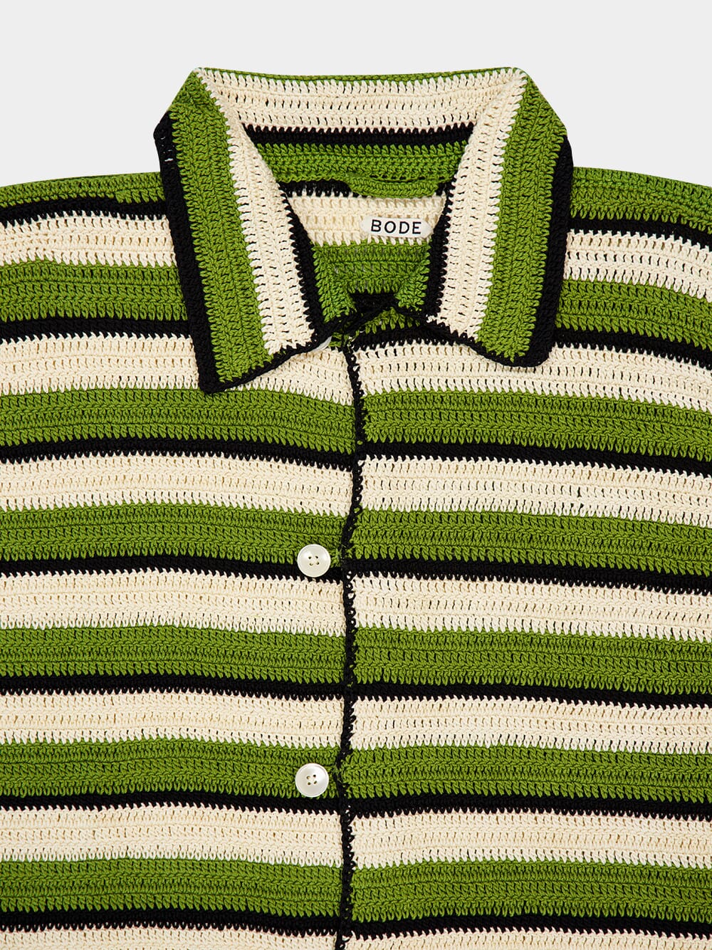 Striped Weedy Crochet Shirt - Image 5