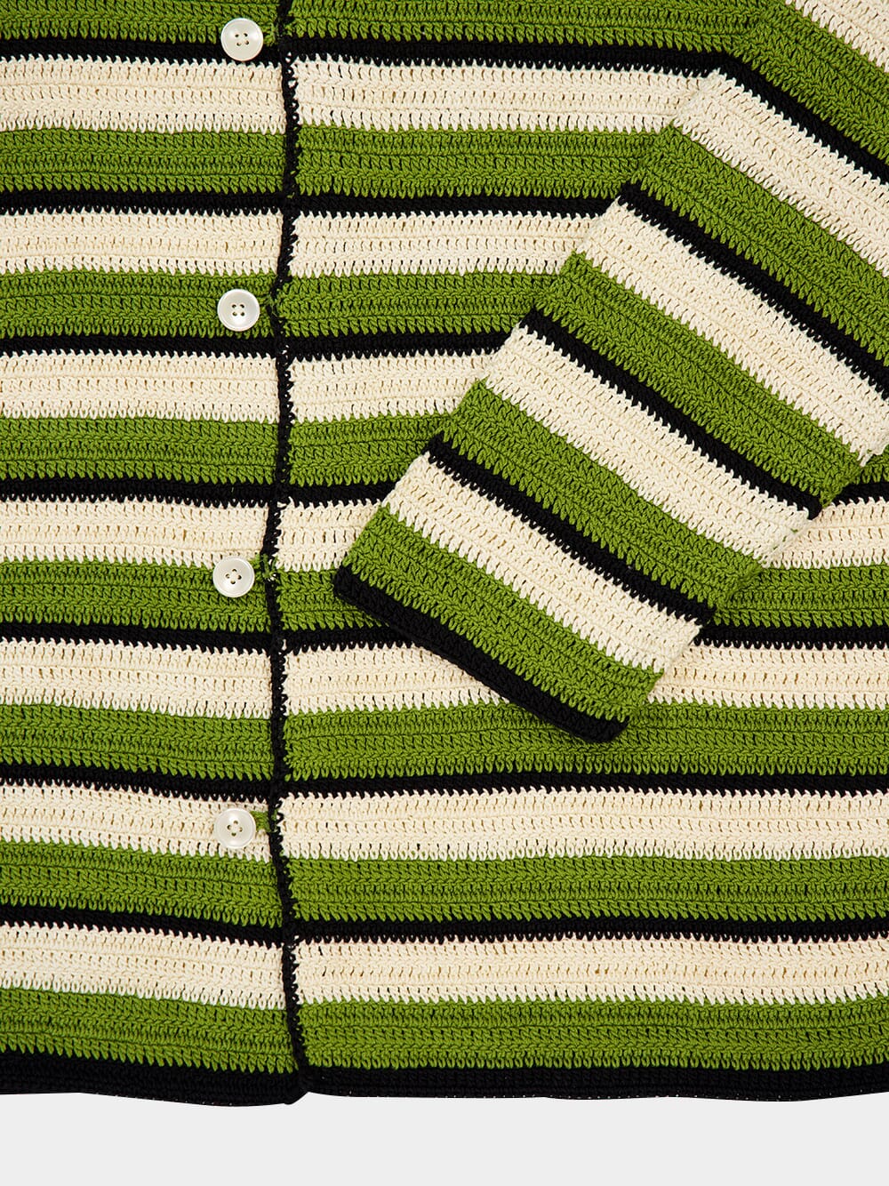 Striped Weedy Crochet Shirt - Image 6