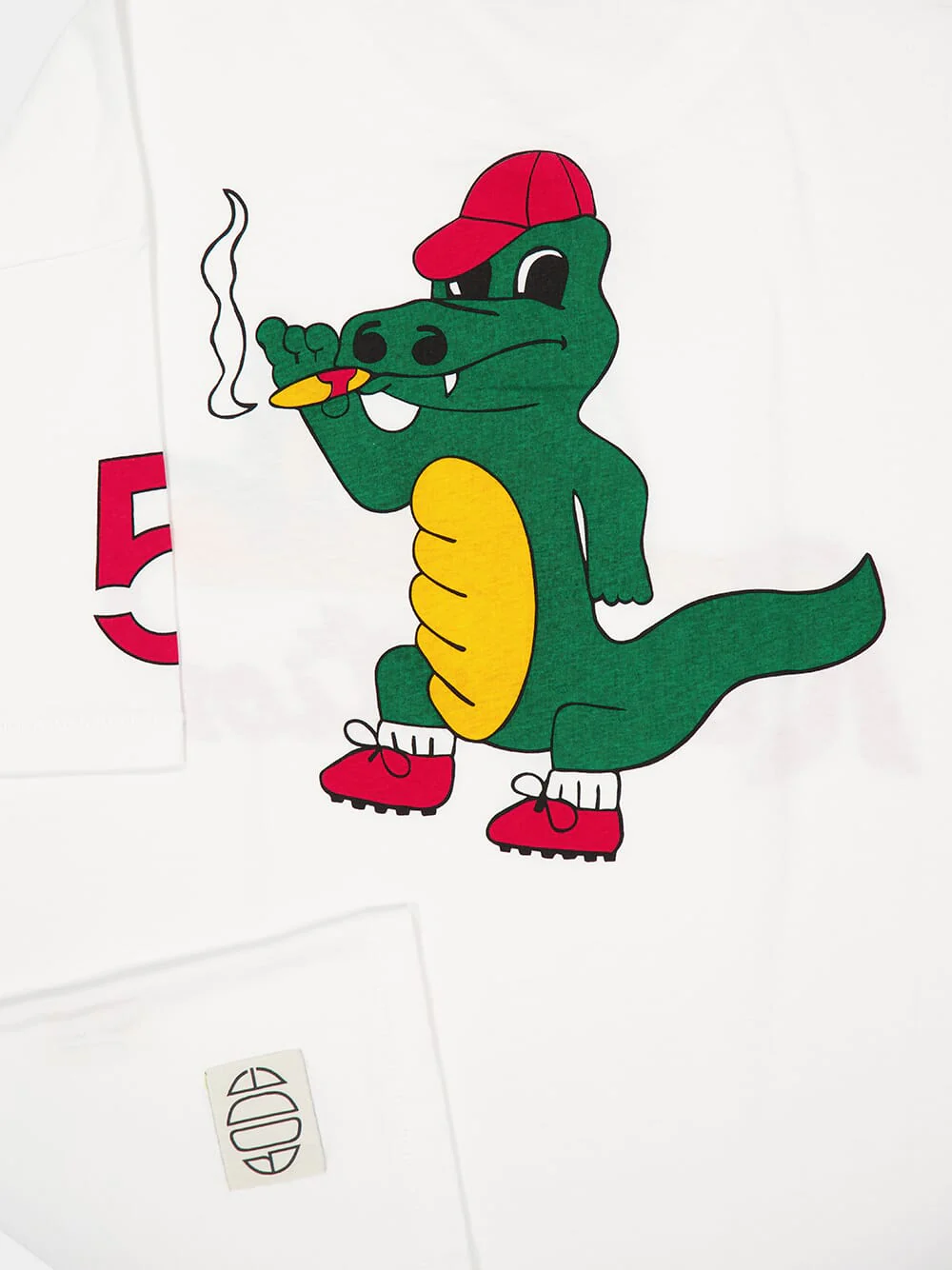 Cream Reptile Rec T-Shirt - Image 6