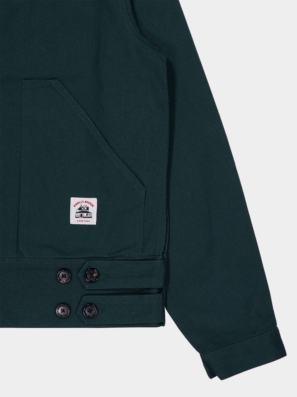 Dark Green Twill Knolly Brook Side Tab Jacket - Image 4