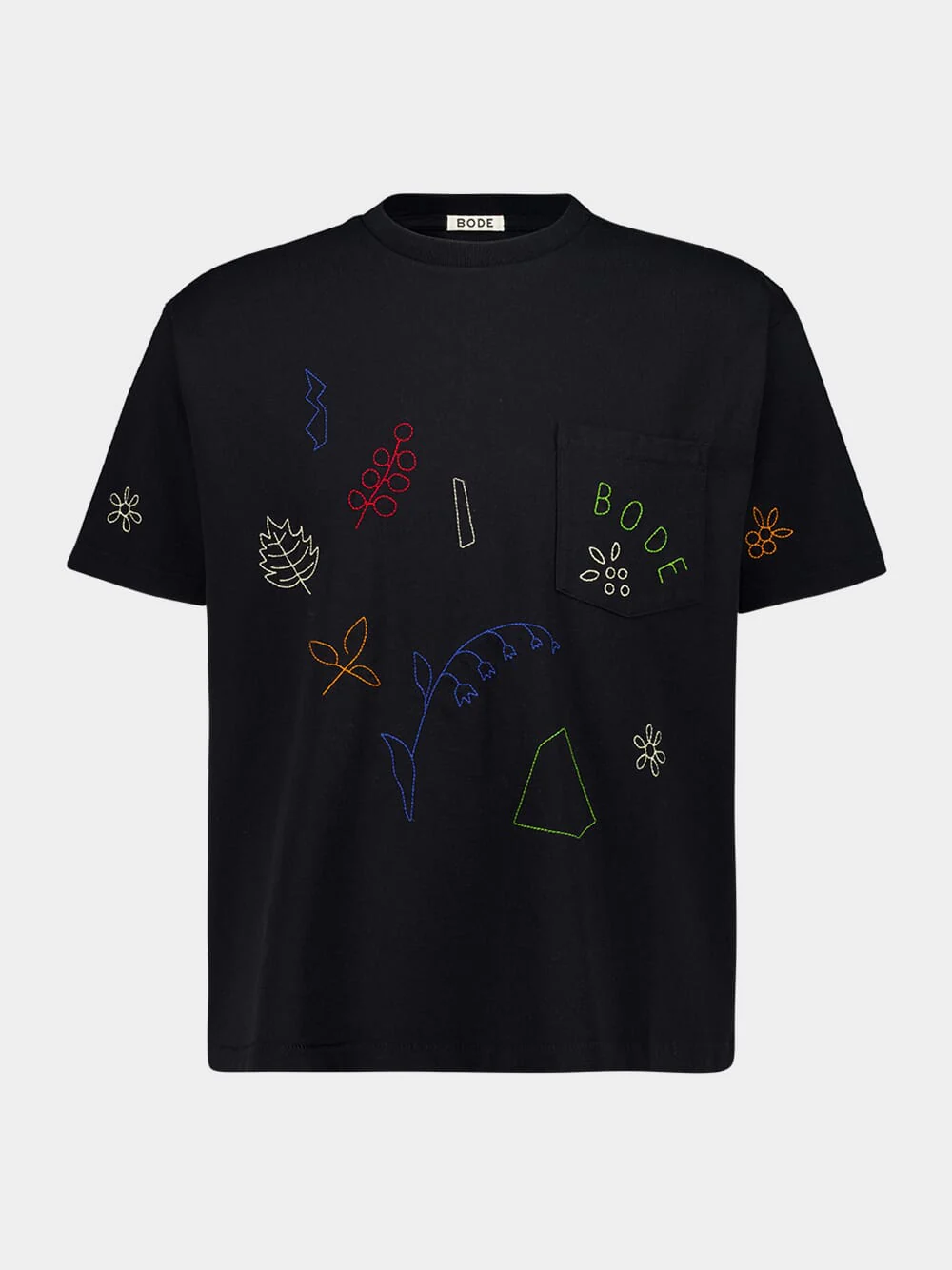 Embroidered Field Guide Cotton T-Shirt - Image 2