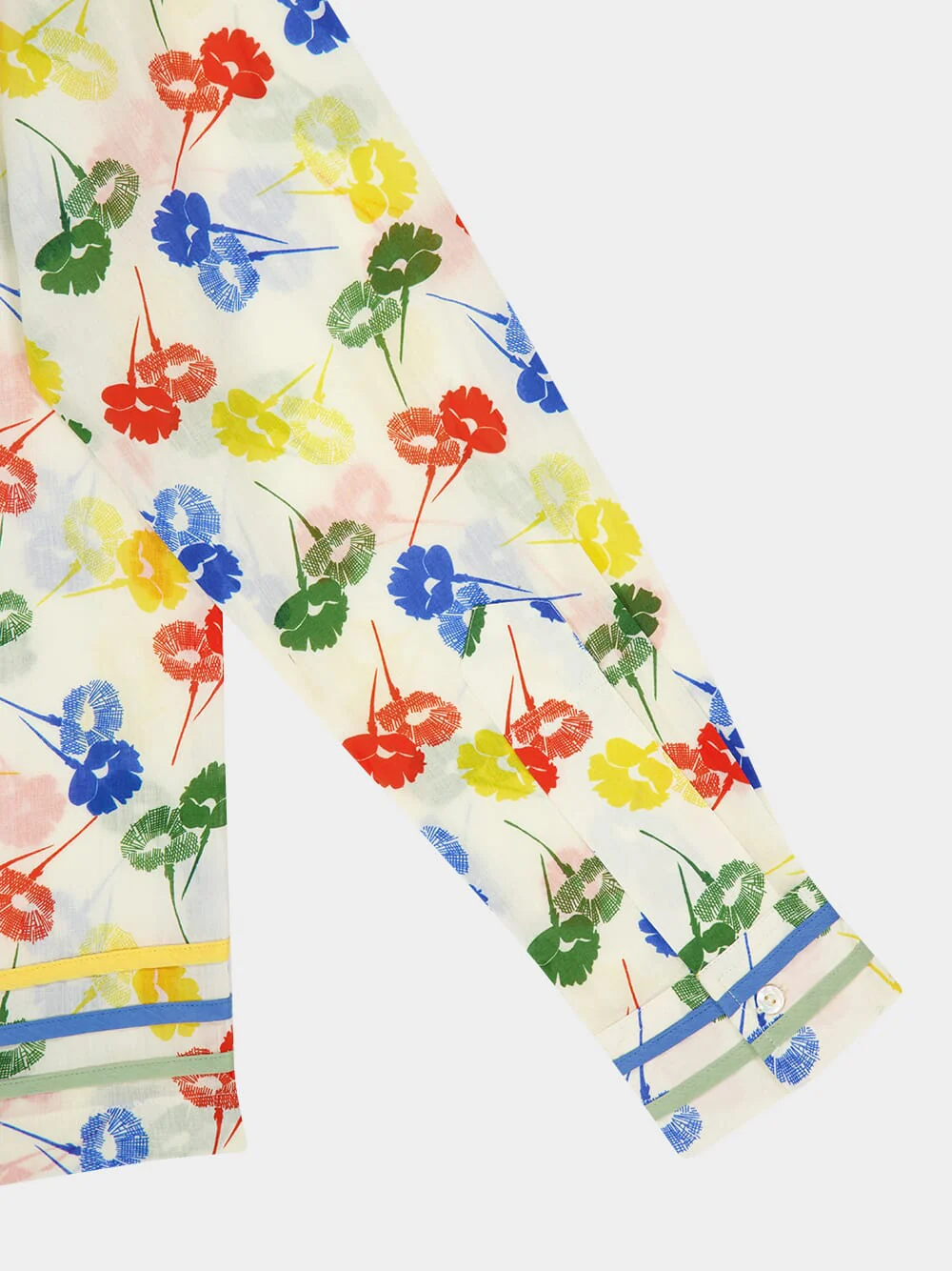 Flower Stamp Long Sleeve Shirt - Image 4