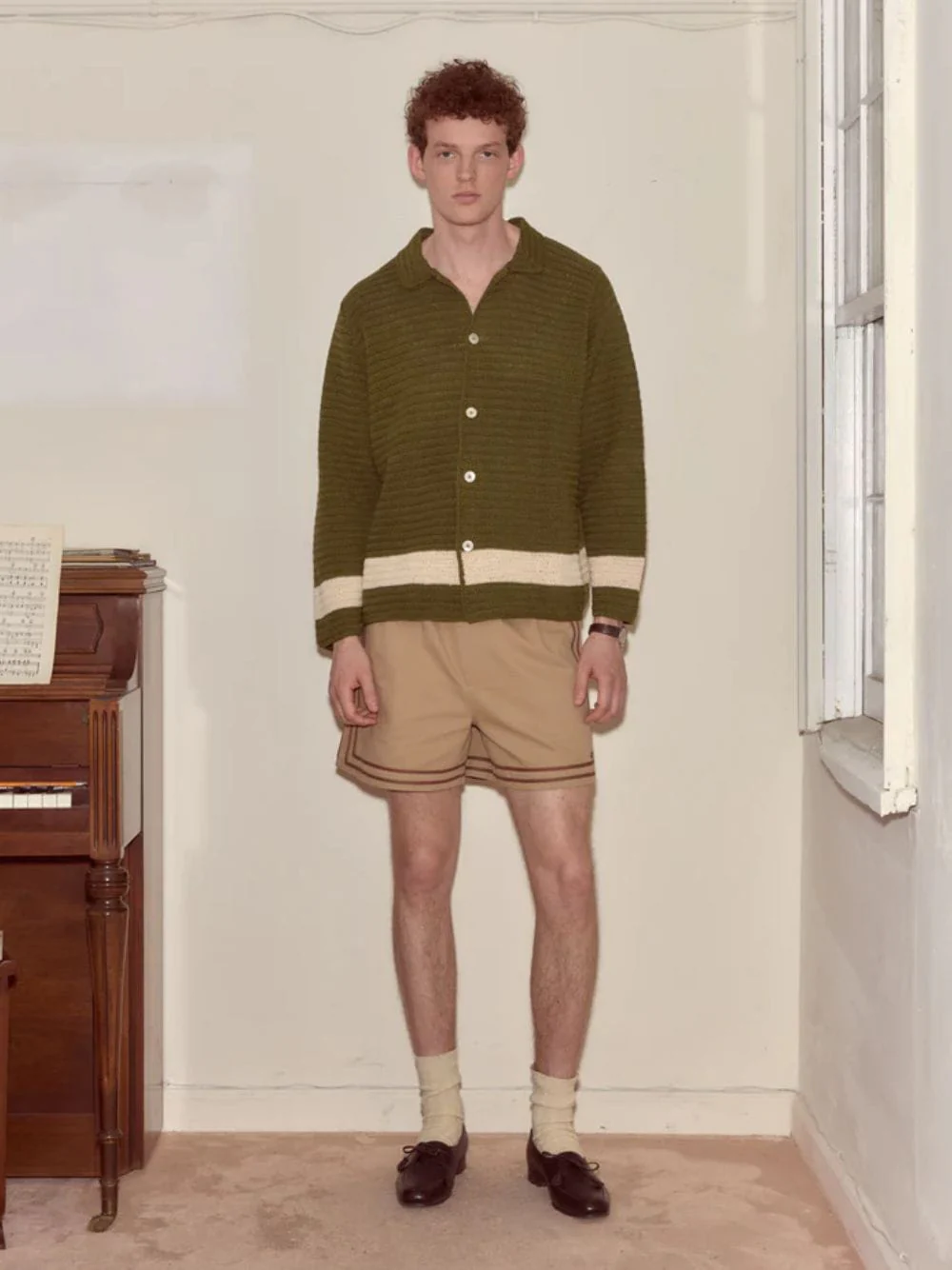 Green Marsh Crochet Long Sleeve Shirt - Image 2