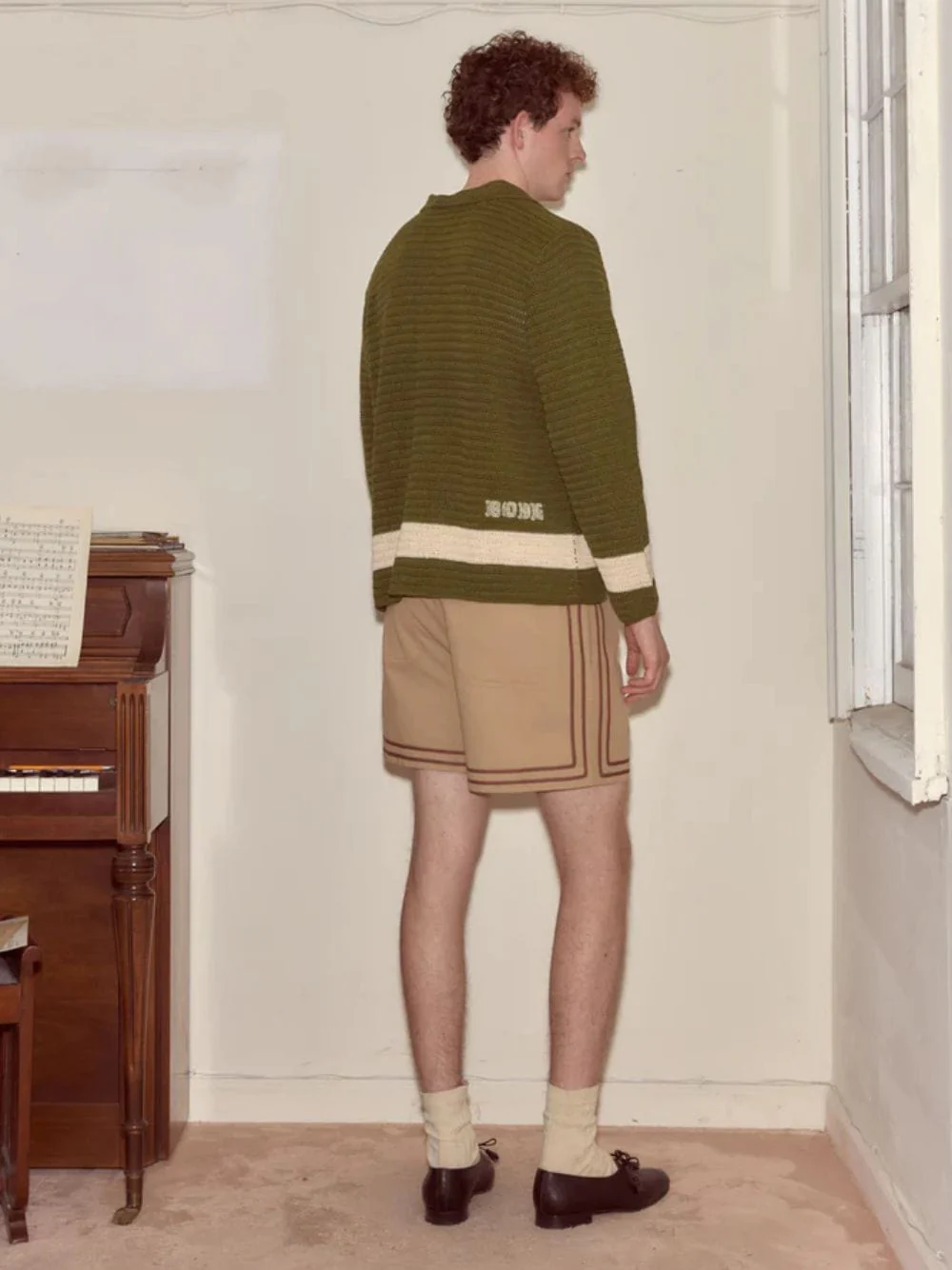 Green Marsh Crochet Long Sleeve Shirt - Image 4