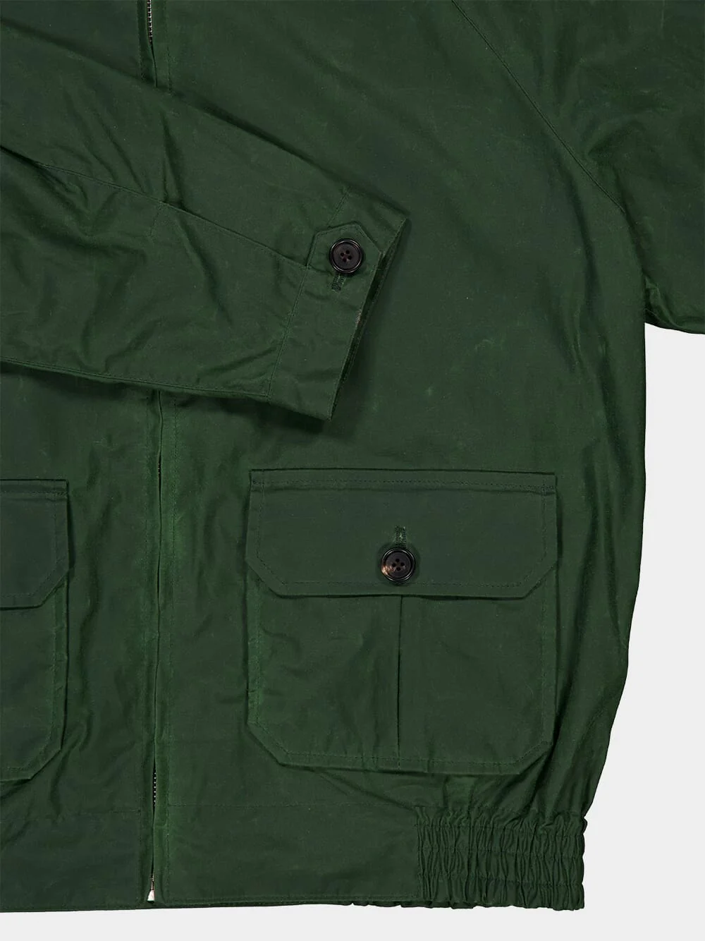 Green Waxed Coach's Jacket - Image 6