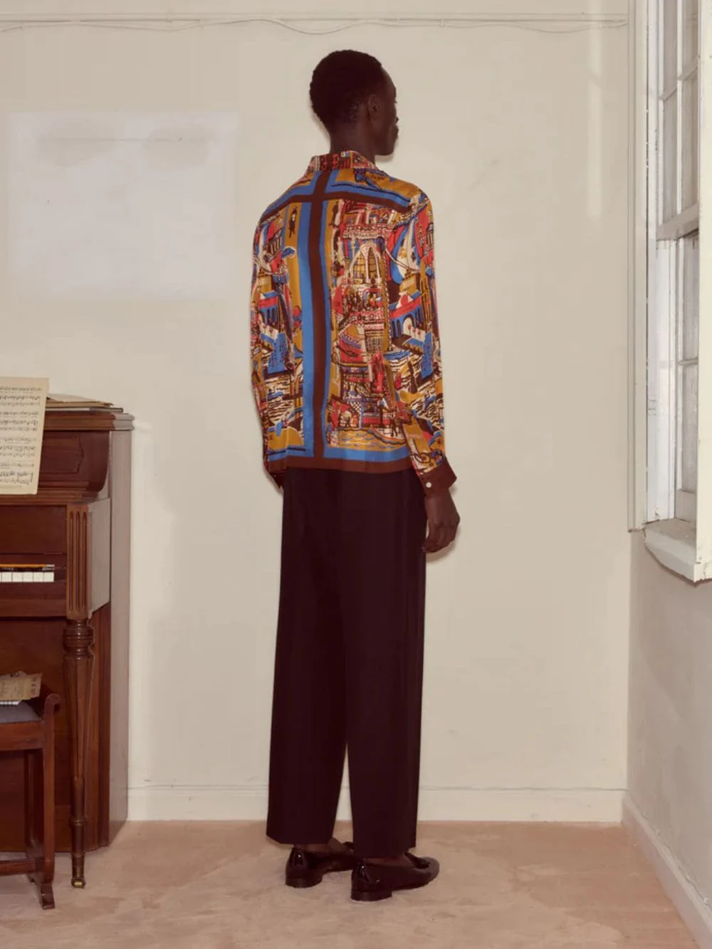 Manhattan Island Silk Long Sleeve Shirt - Image 3
