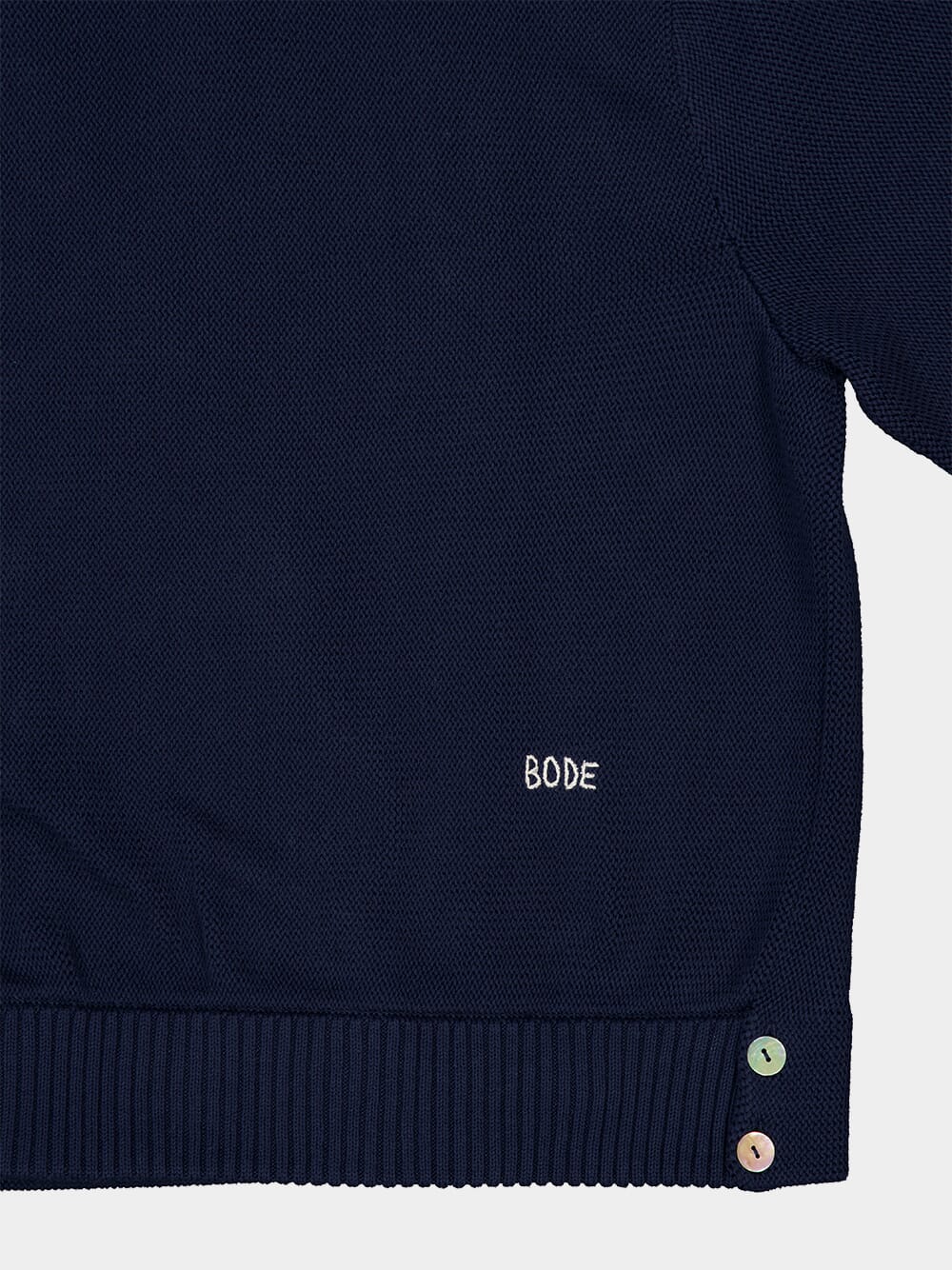 Navy Double-Breasted Cardigan - Image 7