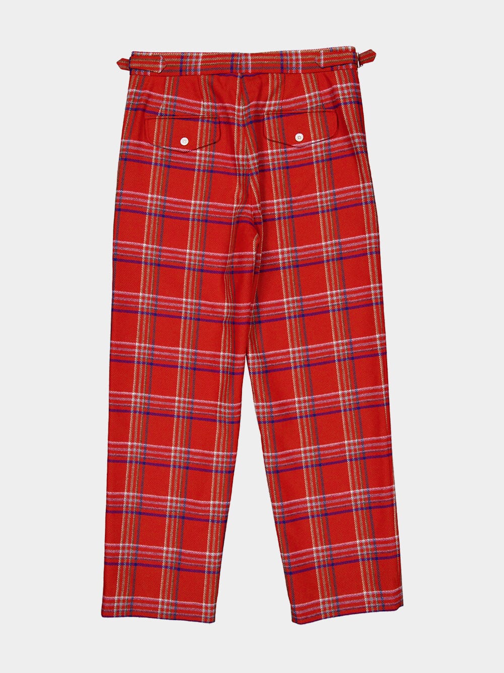 Red Gable Plaid Trousers - Image 6