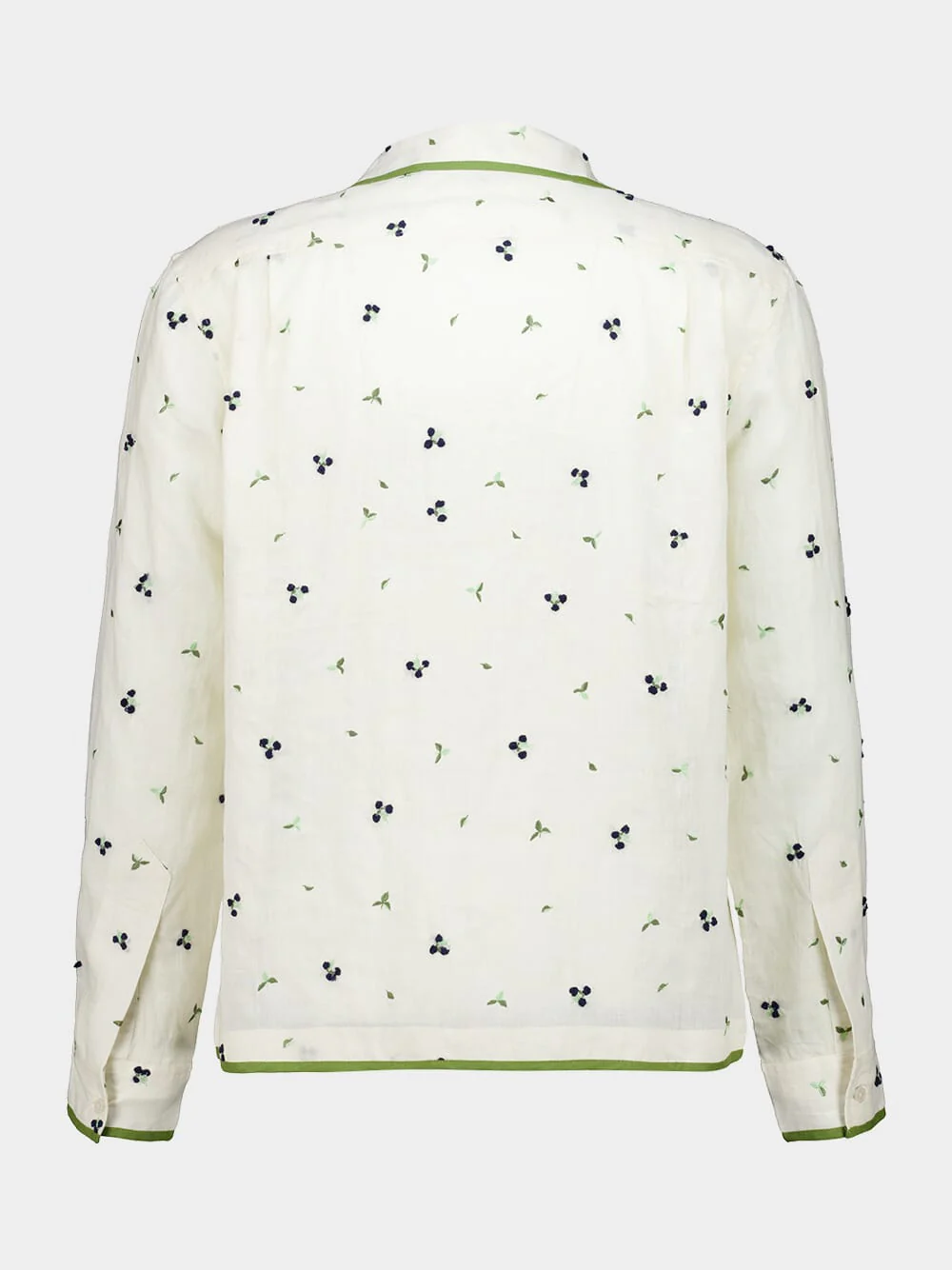 White Blackberry Patch Long Sleeve Shirt - Image 3