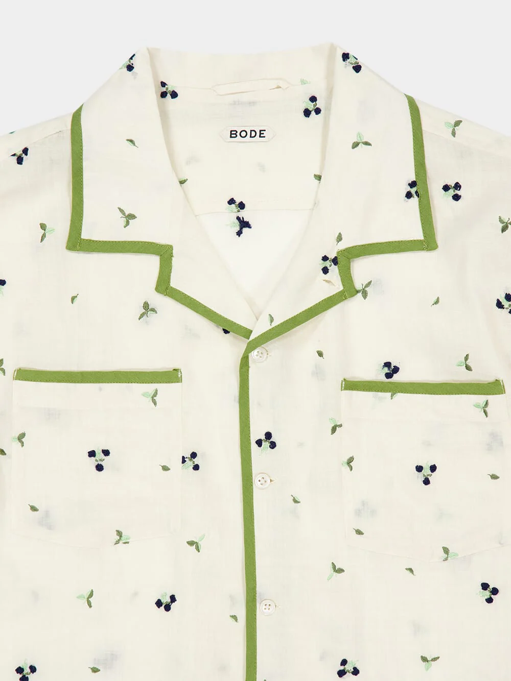 White Blackberry Patch Long Sleeve Shirt - Image 5