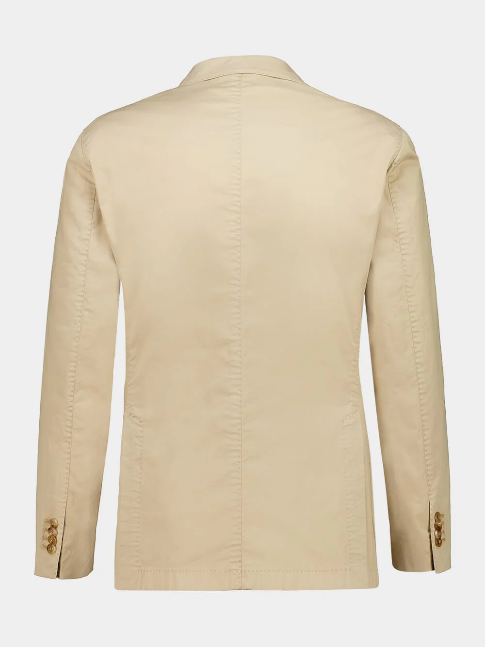 Beige Cotton Two-Piece Suit - Image 2