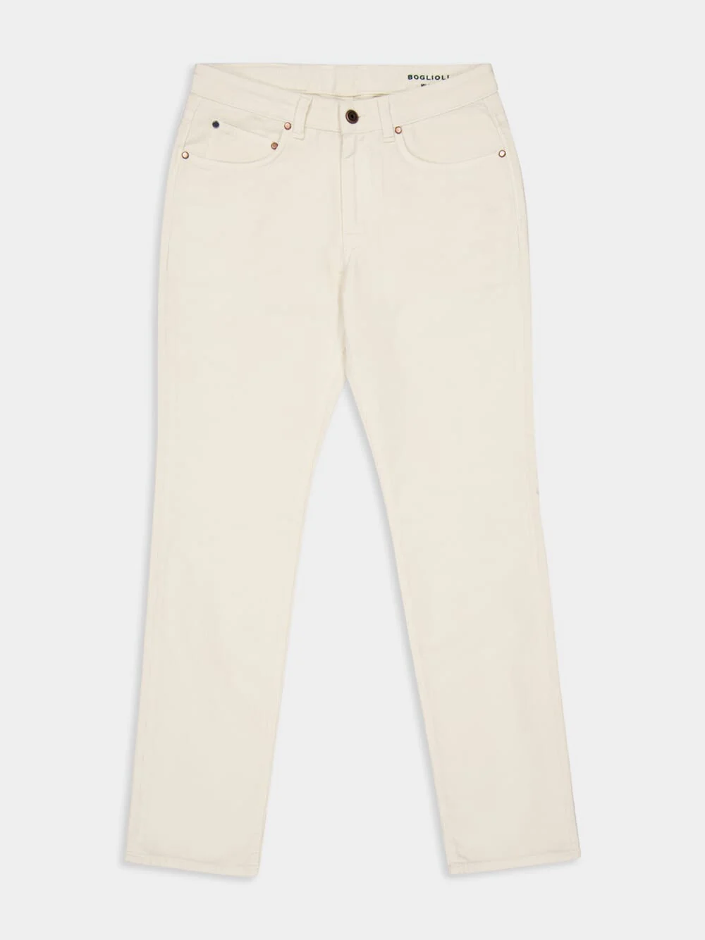 Beige Regular Fit Corduroy Trousers - Image 5