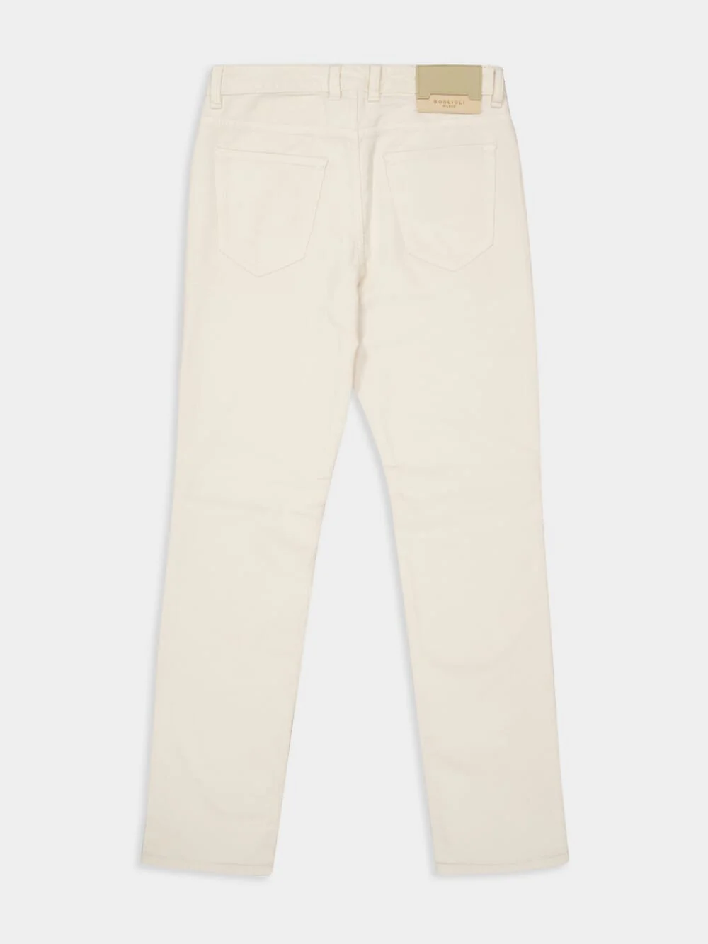 Beige Regular Fit Corduroy Trousers - Image 6