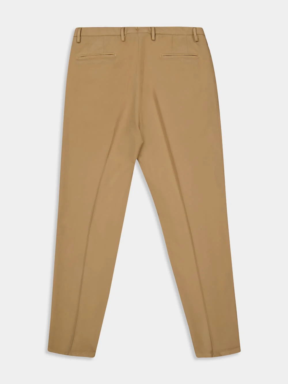 Beige Virgin Wool 2-Pleat Trousers - Image 5