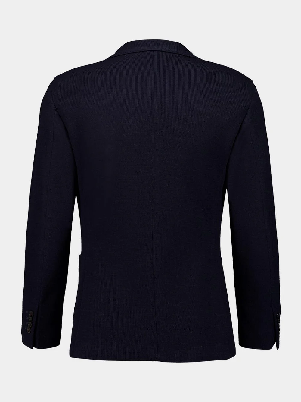 Blue Single-breasted Wool Blazer - Image 2