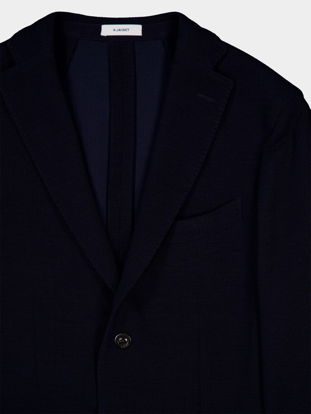 Blue Single-breasted Wool Blazer - Image 3