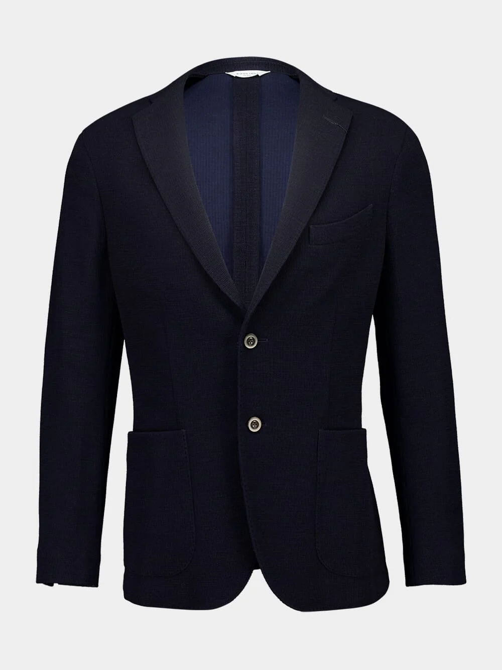 Blue Virgin Wool-Cotton Blazer