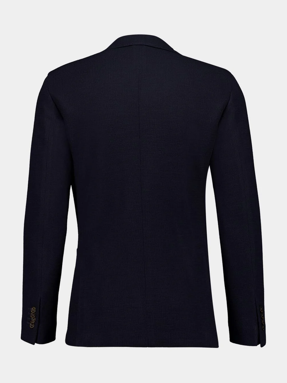 Blue Virgin Wool-Cotton Blazer - Image 2