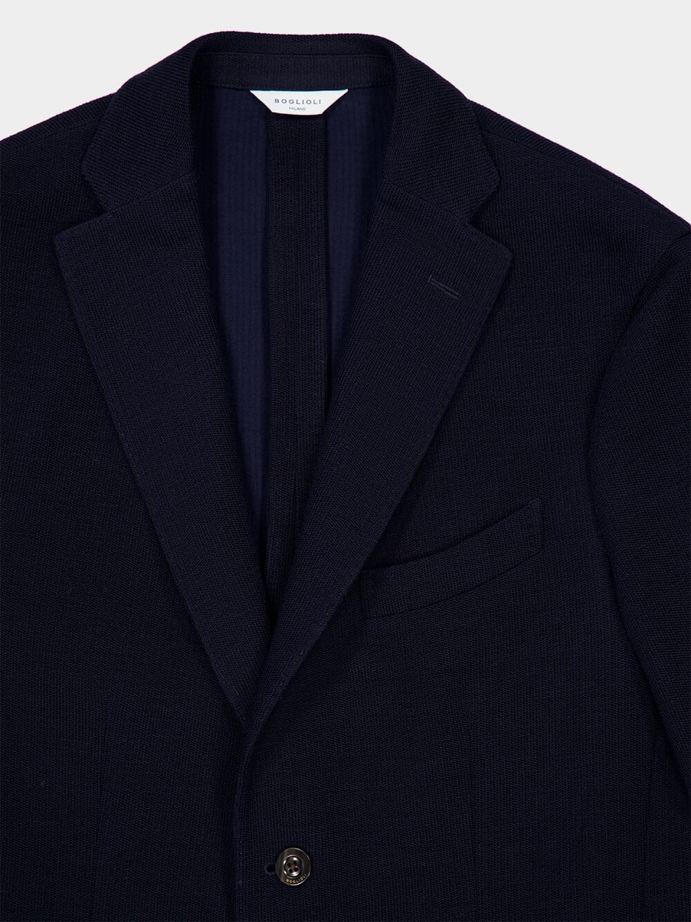 Blue Virgin Wool-Cotton Blazer - Image 3