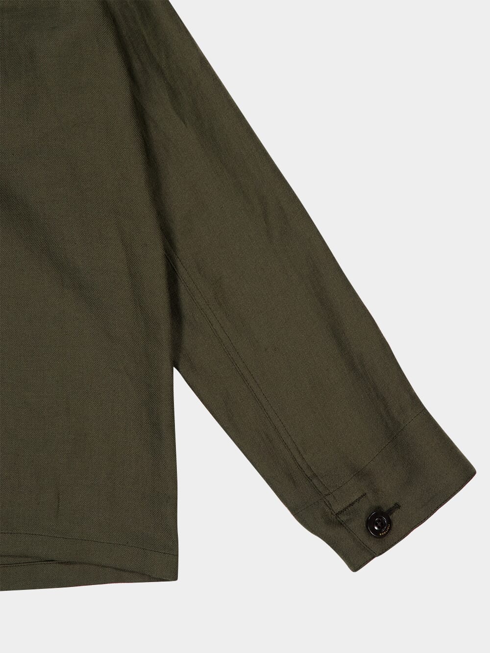 Brown Linen Long-Sleeve Overshirt - Image 4