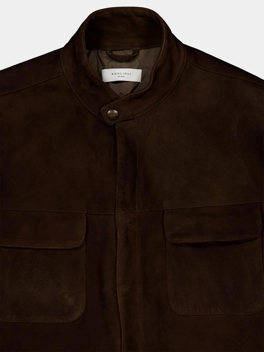 Brown Suede Bomber Jacket - Image 3