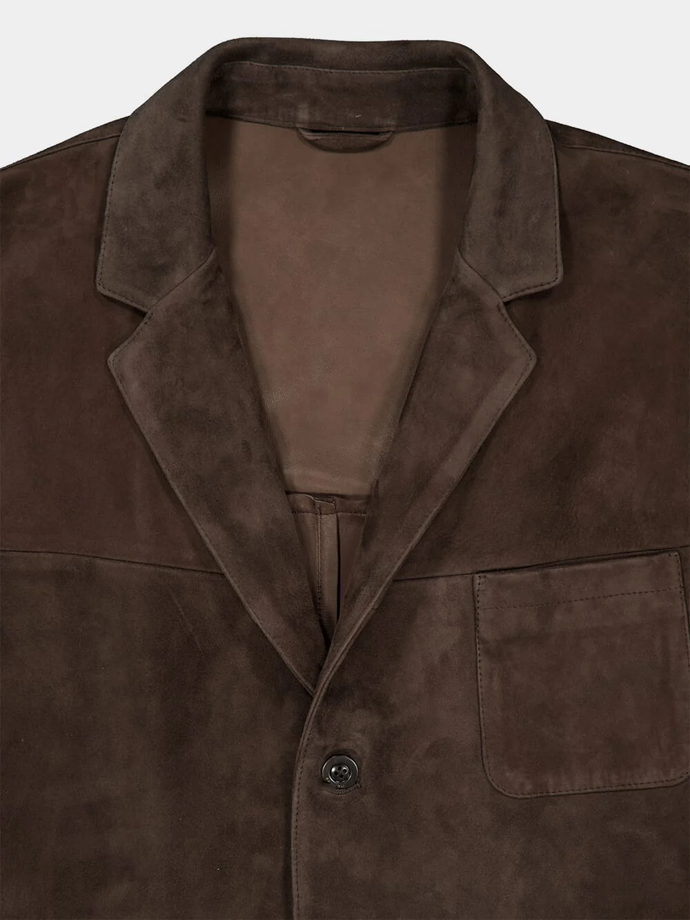 Brown Suede Shirt Jacket - Image 4