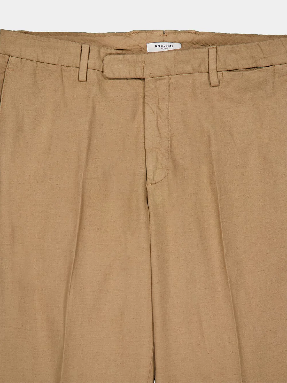 Beige Pressed-Crease Trousers - Image 3