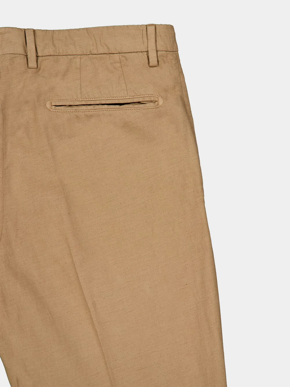 Beige Pressed-Crease Trousers - Image 4