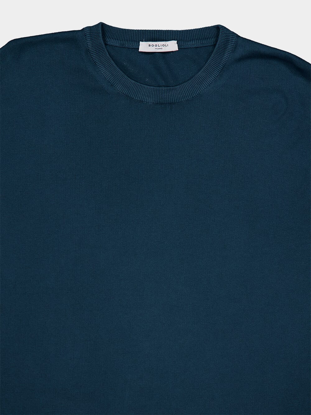 Blue Cotton Crew Neck Sweatshirt - Image 3