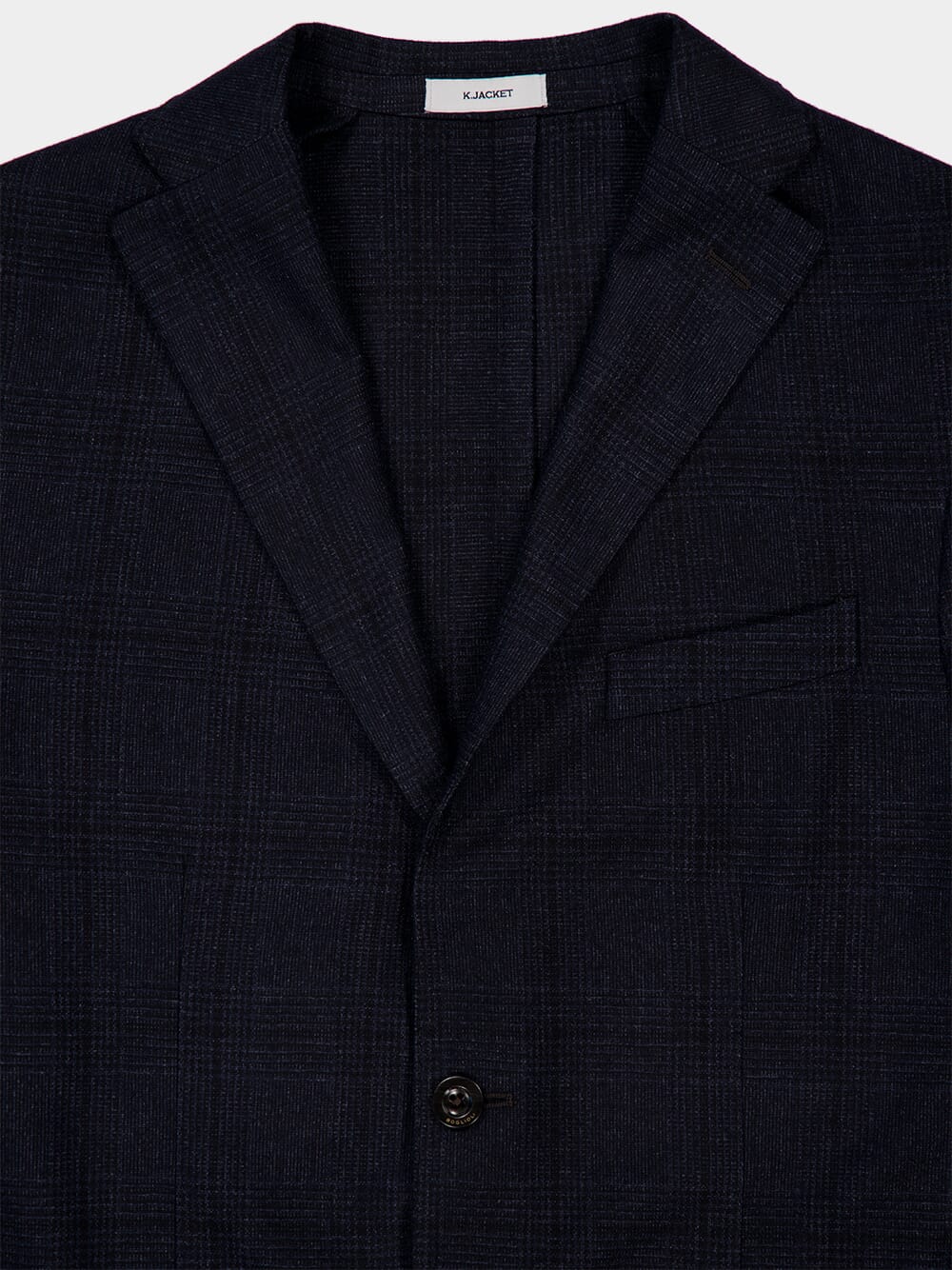 Classic Fit Navy Cotton Blazer - Image 3