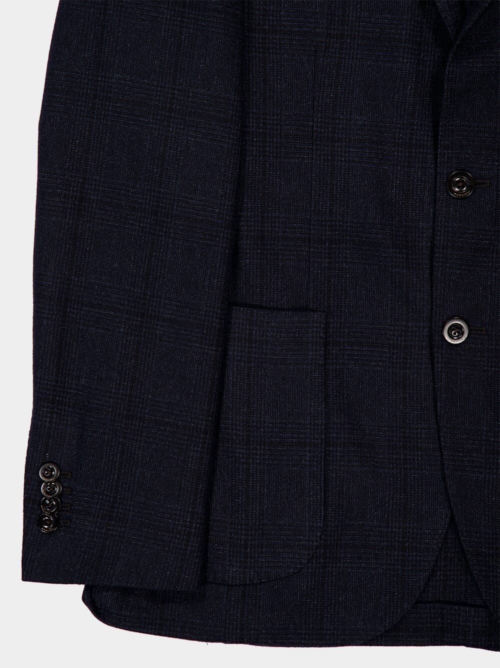 Classic Fit Navy Cotton Blazer - Image 4