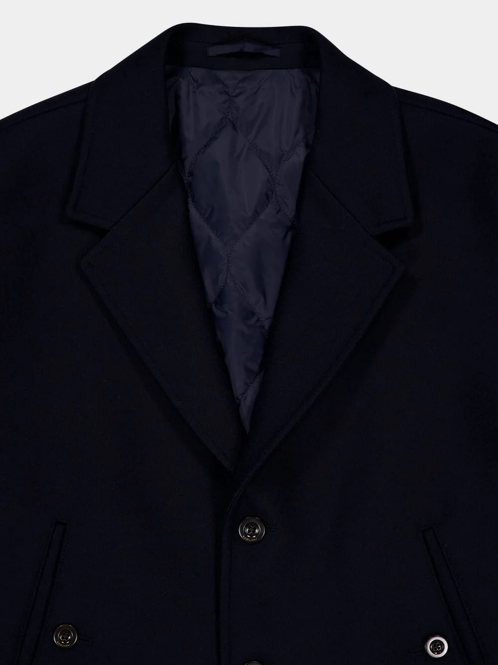 Dark Blue Virgin Wool Jacket - Image 3