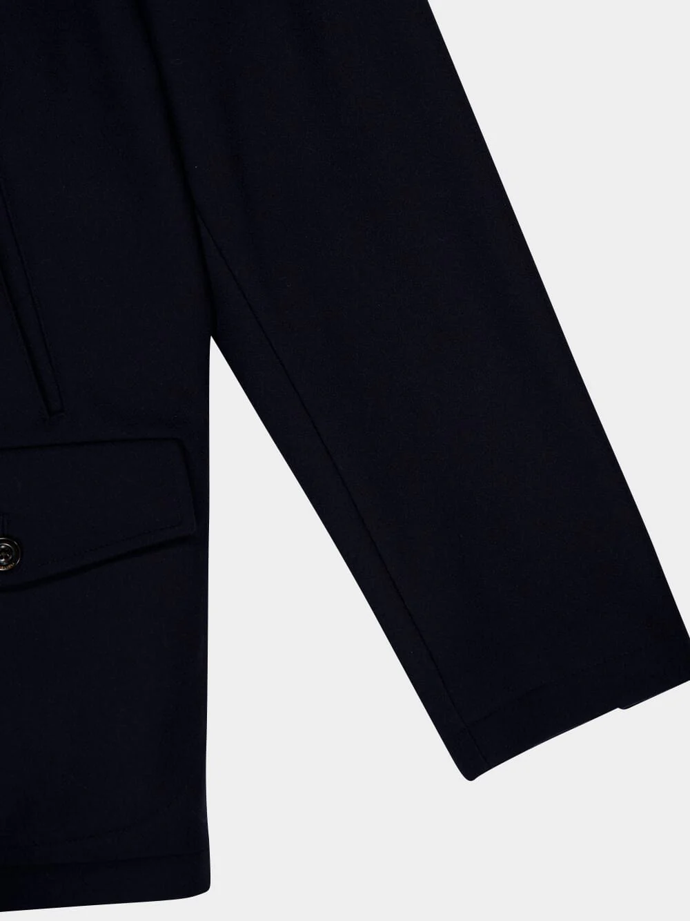 Dark Blue Virgin Wool Jacket - Image 4