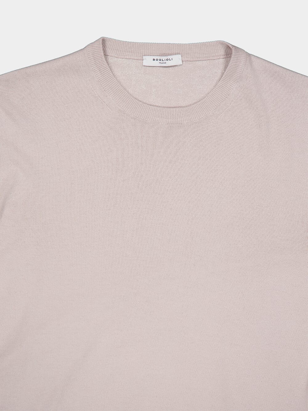Fine Knit Beige Cotton Jumper - Image 3