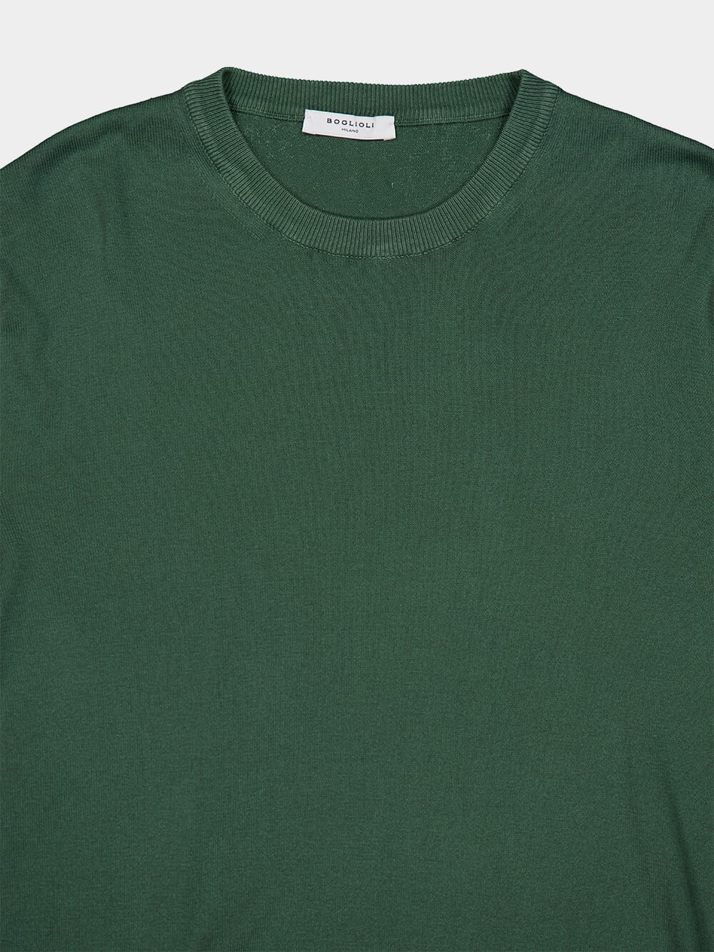 Fine Knit Green Cotton Jumper - Image 3
