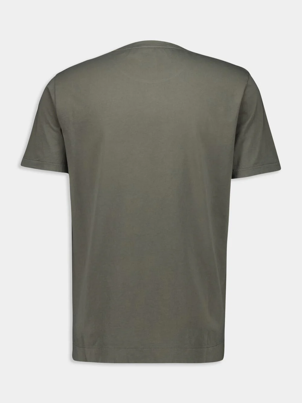 Green Cotton Crew Neck T-Shirt - Image 2